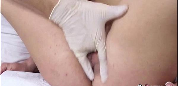  Fingering This Perfect Babe With Latex Gloves In Hospital